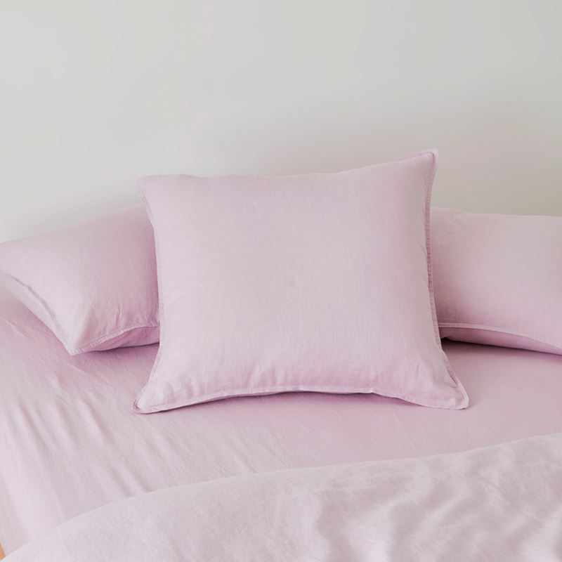 Vintage Washed Linen Mauve Quilt Cover Separates