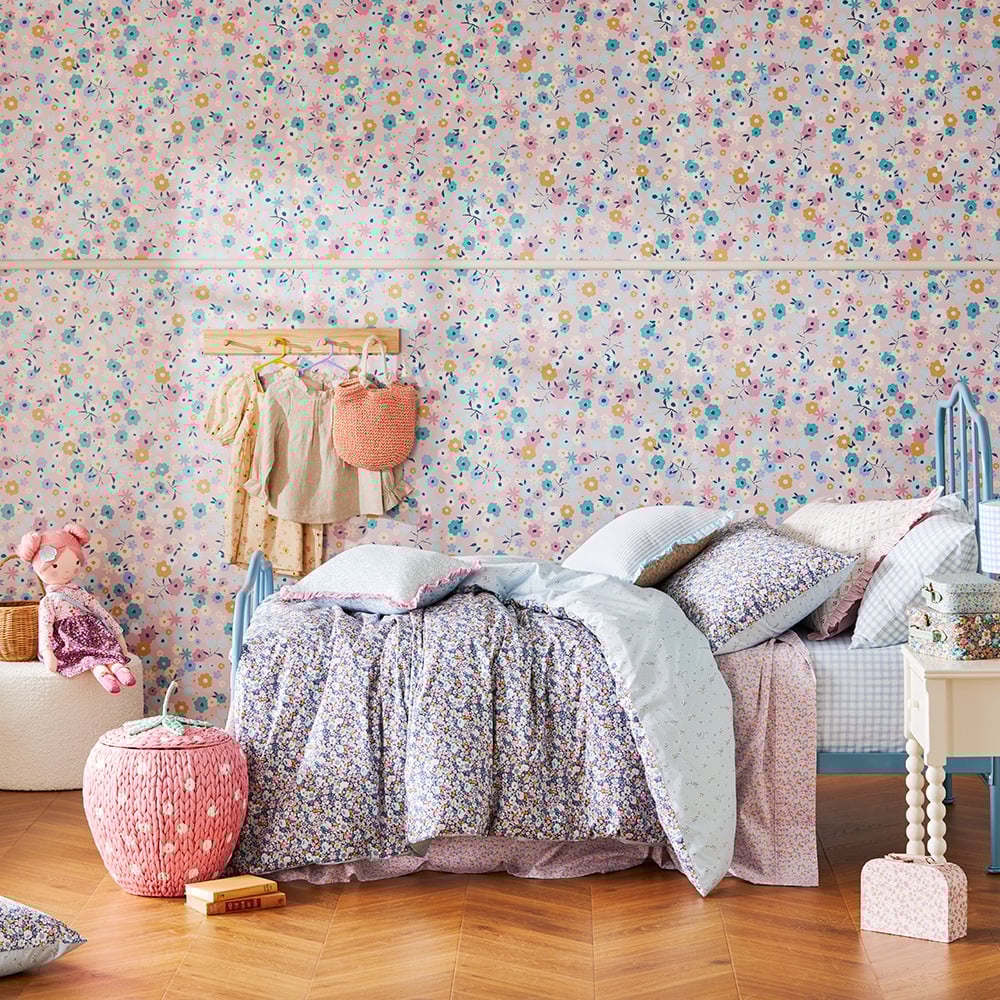 Heirloom Betsie Blue Navy Floral Quilt Cover Set