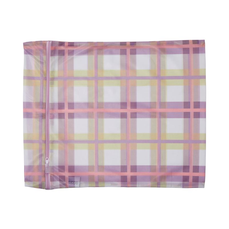 Laundry Purple Check Wash Bag