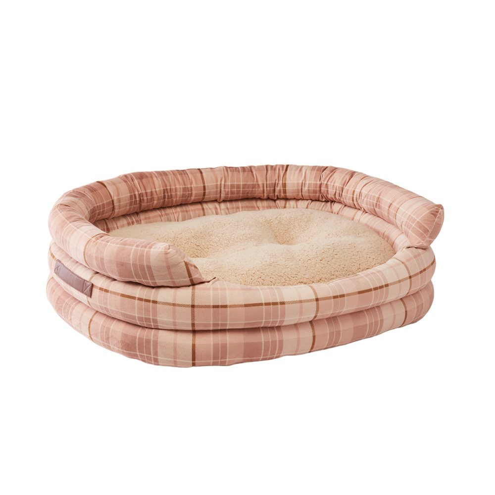 Ziggy Biscuit & Spice Check Pet Bed