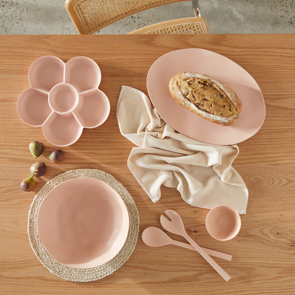 Capri Pink Bamboo Servingware