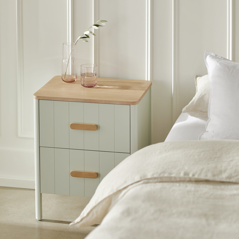 Harley Seafoam Bedside Table