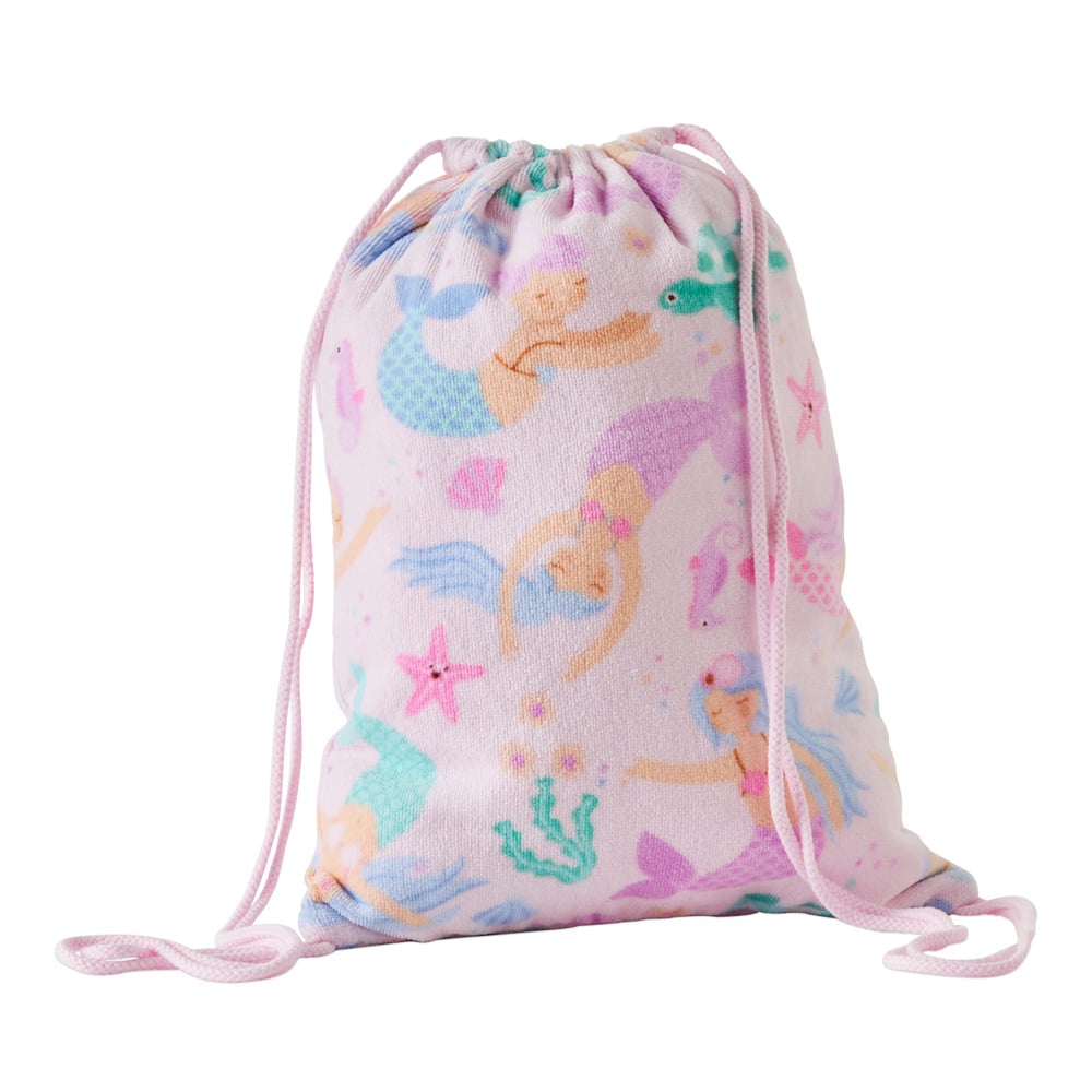 Kids Mermaid Dreams Terry Beach Bag