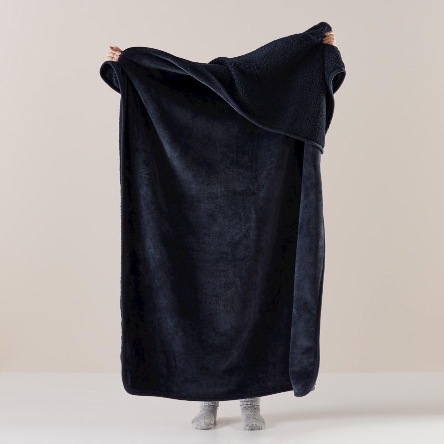 Sherpa Navy Throw