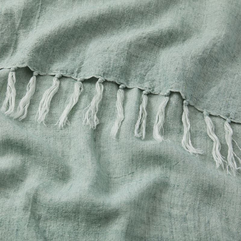 Malmo Eucalyptus Linen Throw