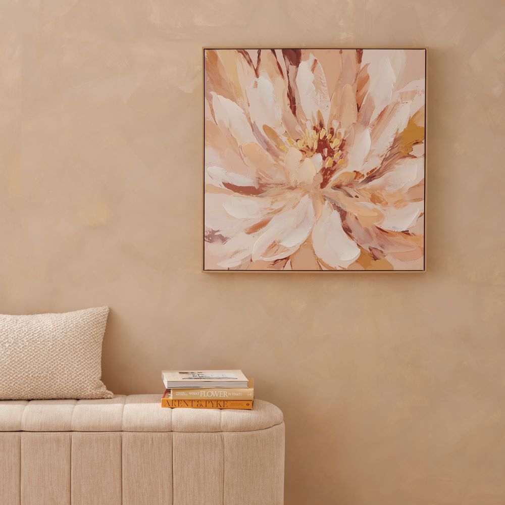 Kakadu Sunset Flower Square Canvas