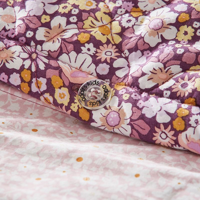 Heirloom Margot Mulberry Floral Quilted Quilt Cover Set