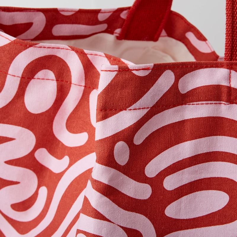 Samoa Red Canvas Beach Bag
