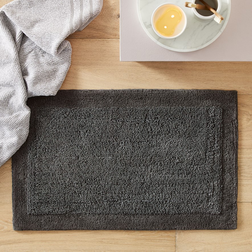 Nicola Coal Combed Cotton Bath Mat Range