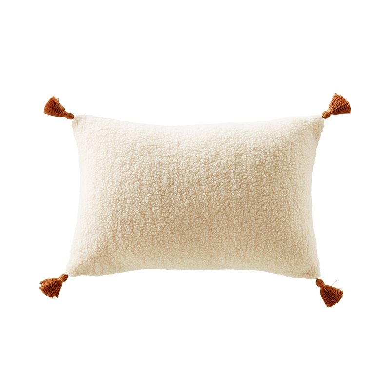 My Little Love Natural Boucle Text Cushion