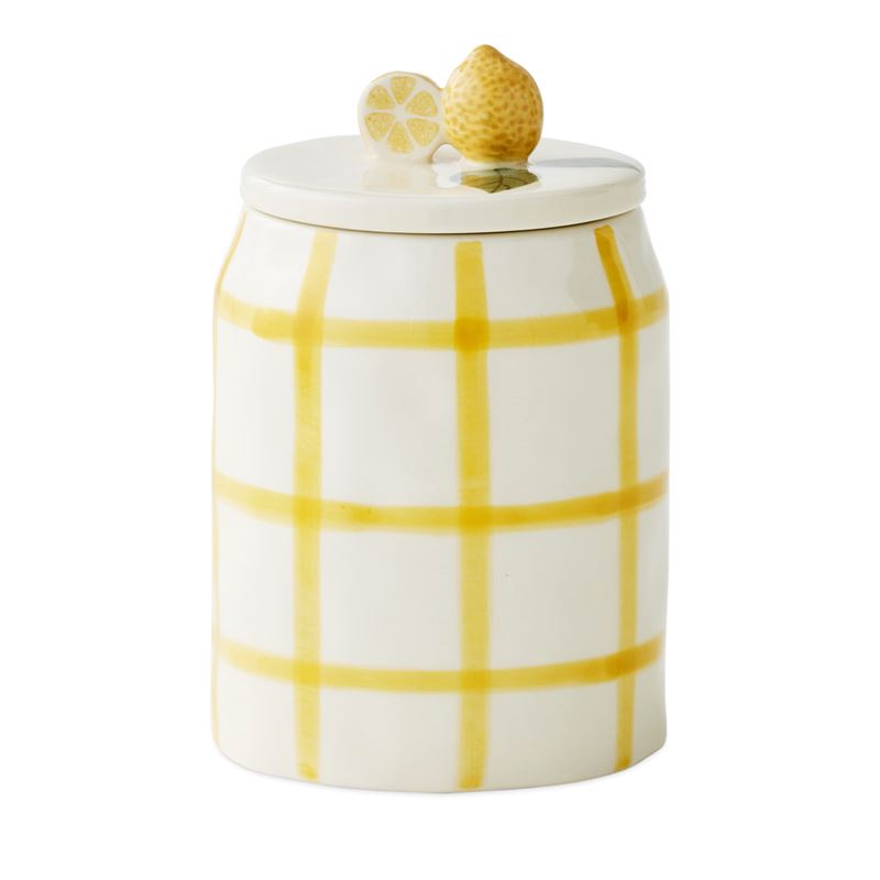 Charli Yellow Check Servingware