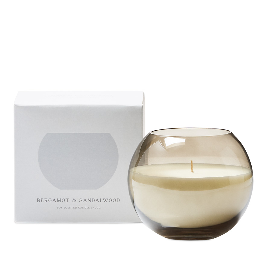 Sphere Bergamot & Sandalwood Candle 400g