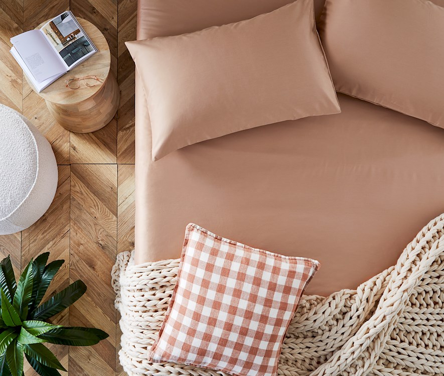 600TC Bamboo Cotton Caramel Sheet Separates