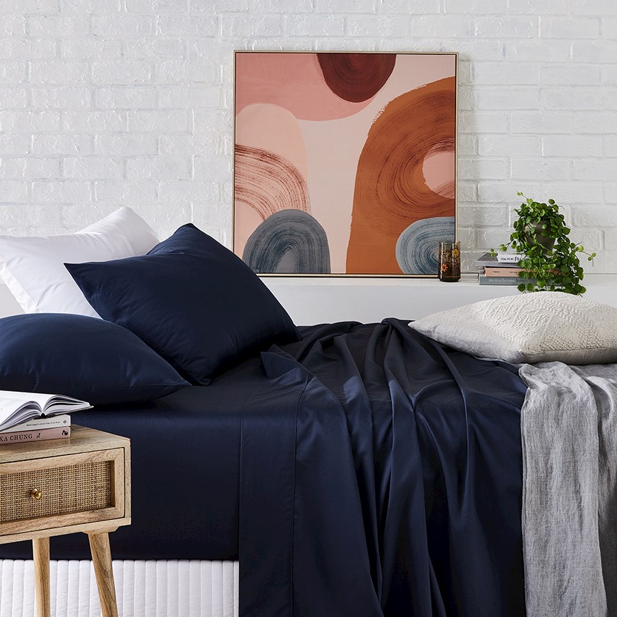 Worlds Softest Cotton Navy Sheet Separates