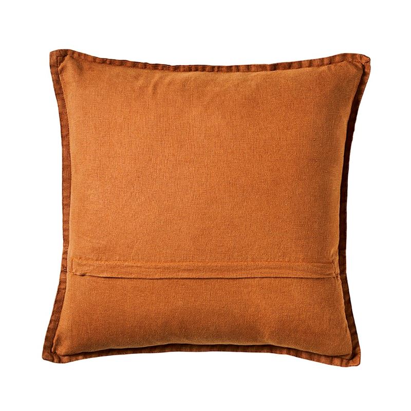 Belgian Brown Sugar Vintage Washed Linen Cushion