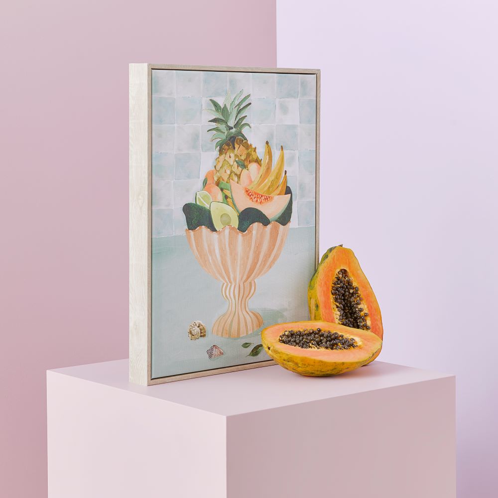 Tuscan Footed Fruit Bowl Canvas