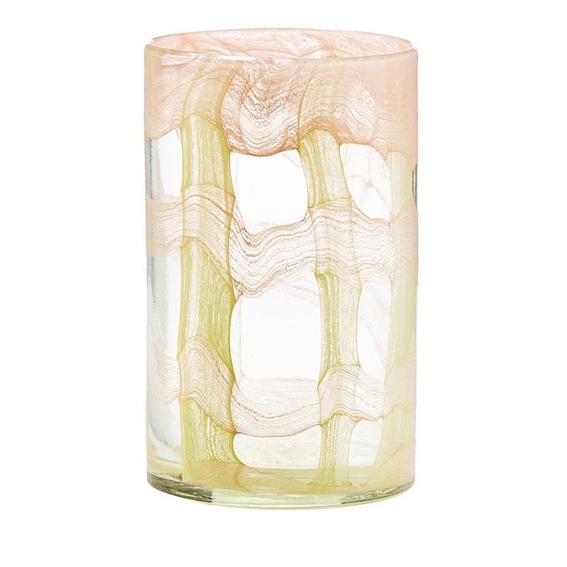 Lattice Orange & Yellow Vase