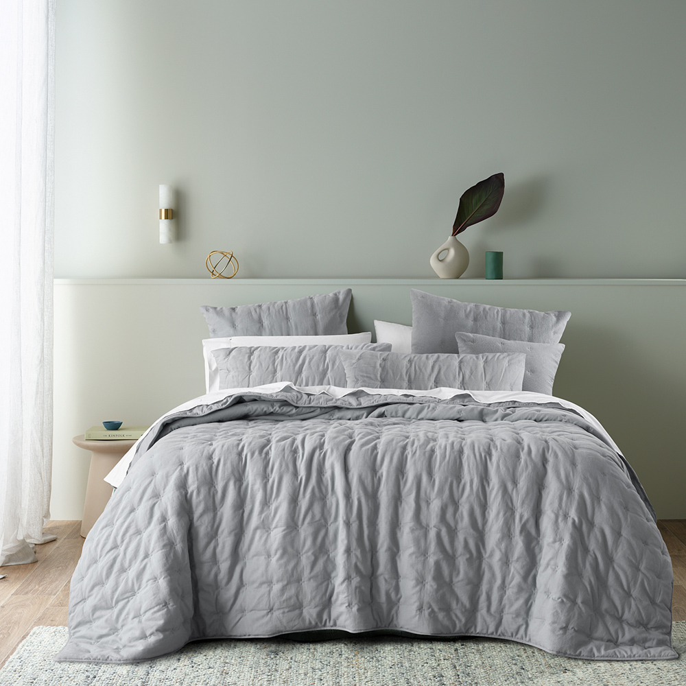 Langston Silver Comforter Set Separates