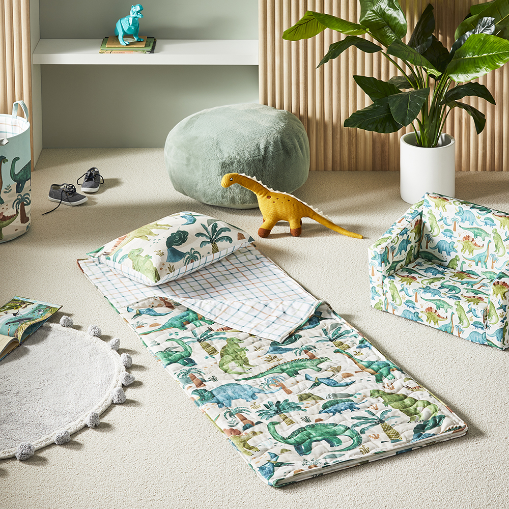 Dino Explore Natural Sleepover Sleeping Bag