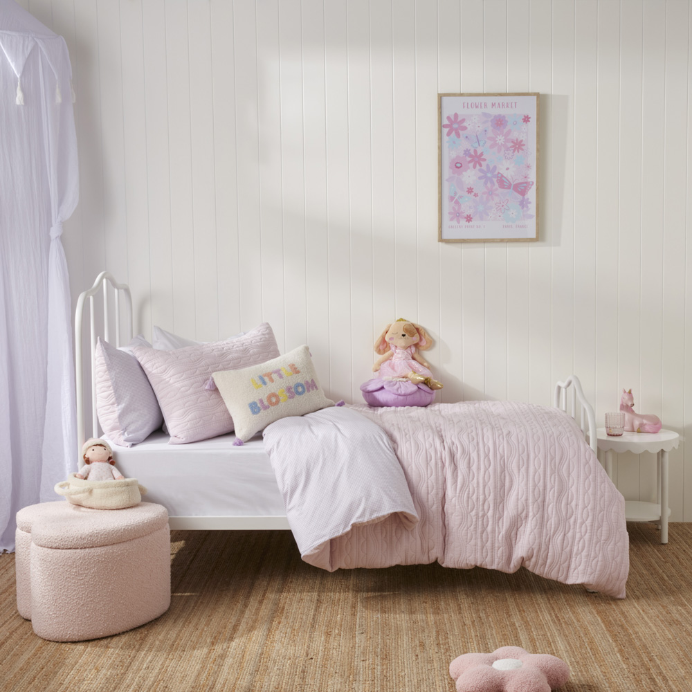 Haven Lilac Quilted Quilt Cover Set