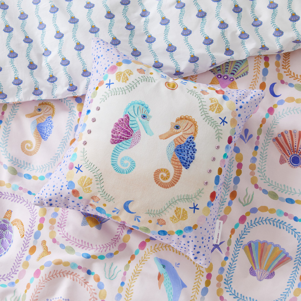 Karina Jambrak Seahorse Sweethearts Cushion