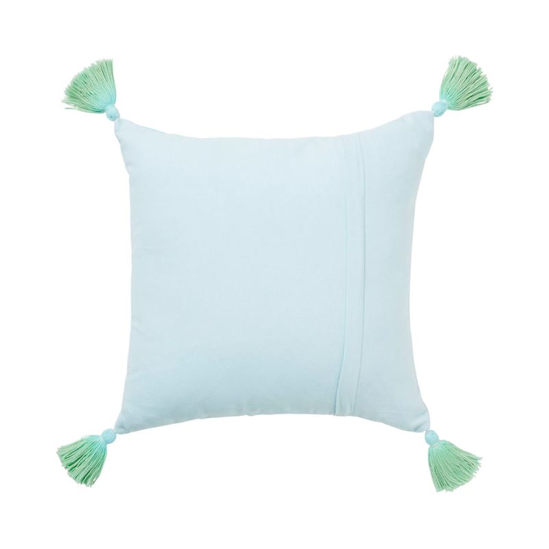 Zephyr Aqua Tie Dye Textured Cotton Cushion