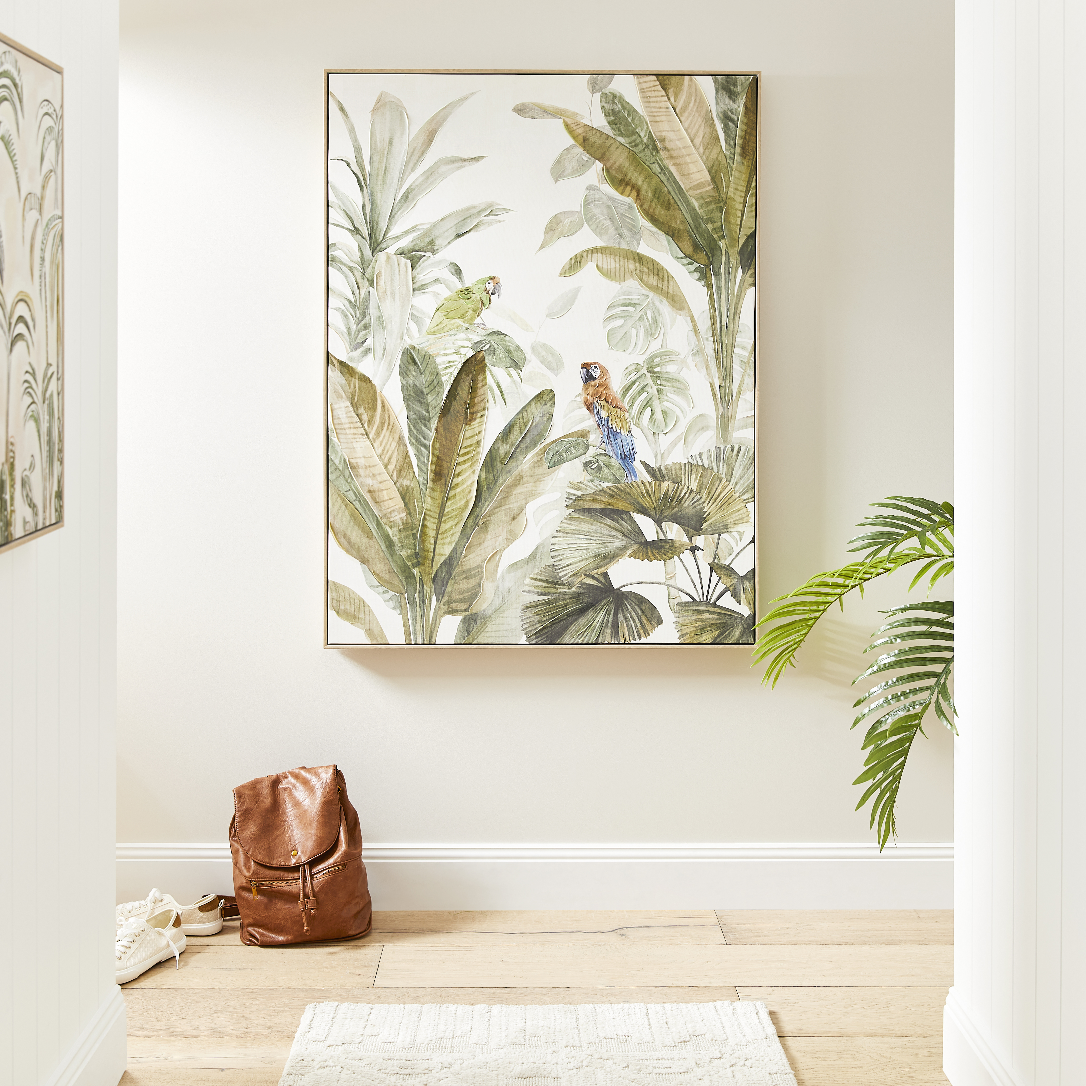 Rainforest Parrots Canvas