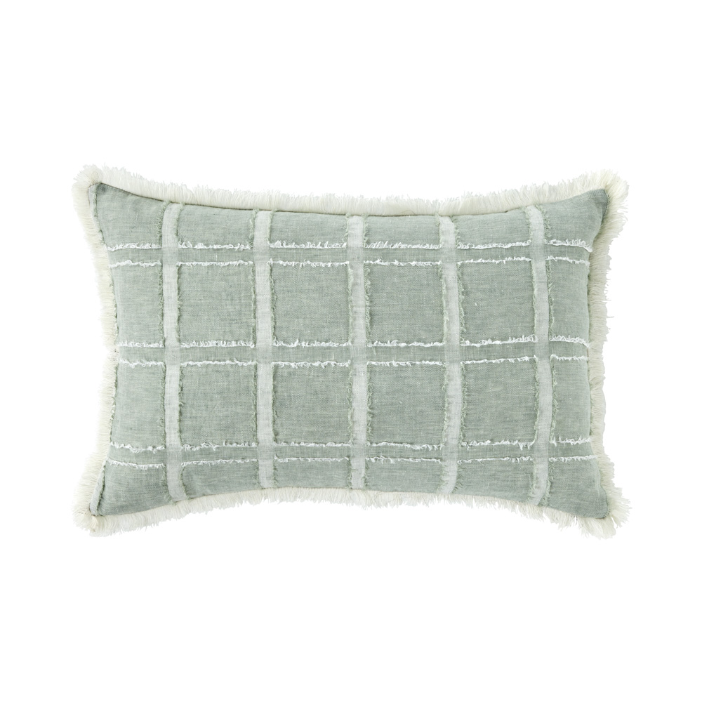 Pasquale Soft Green Linen Cushion