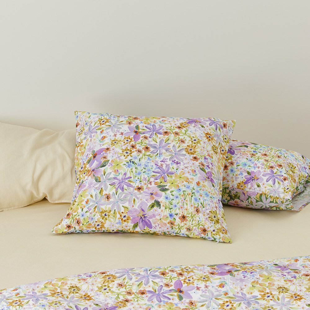 Sienna Floral Lilac Pillowcases