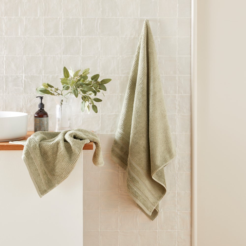 Flinders Green Tea Bath Towel Range