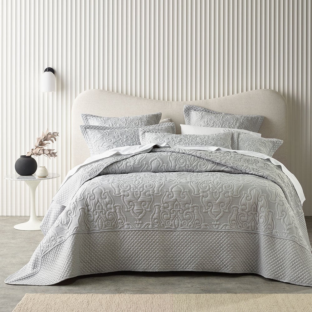 Laurent Silver Bedspread Set + Separates