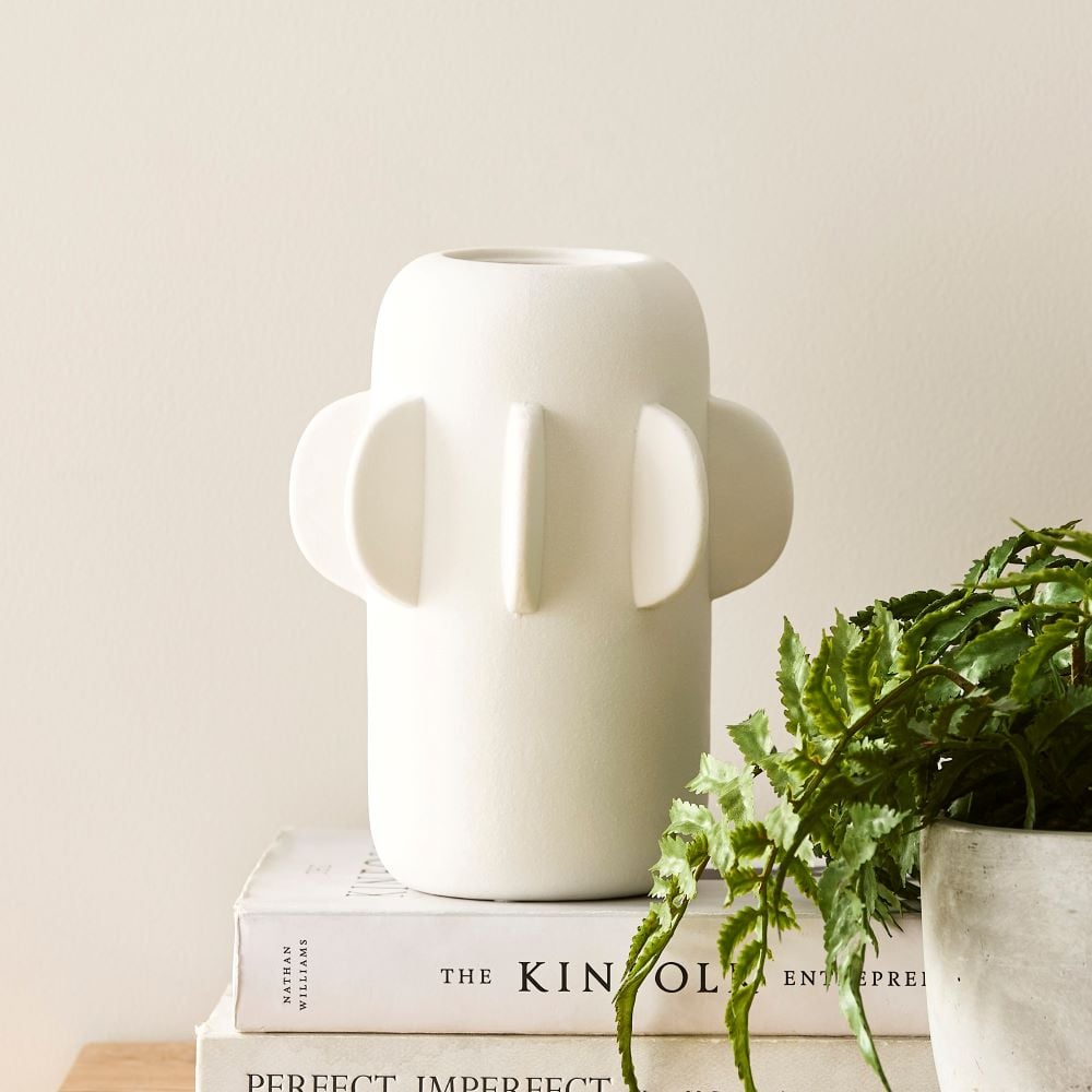 Finn White Vase