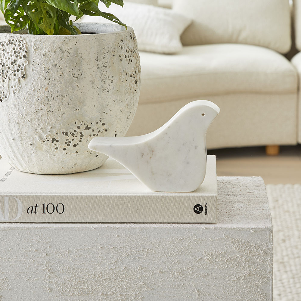 Elba White Marble Bird