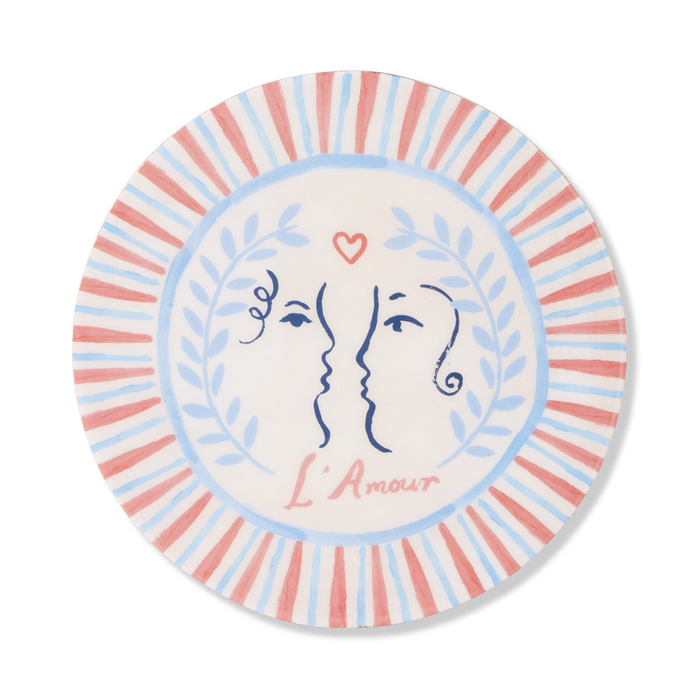 La Dolce Vita L'Amour Round Timber Wall Art