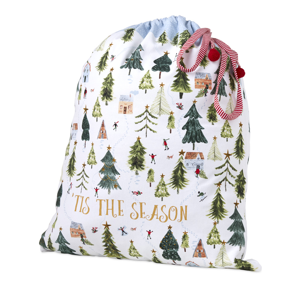 Festive 'Tis The Season Santa Sack