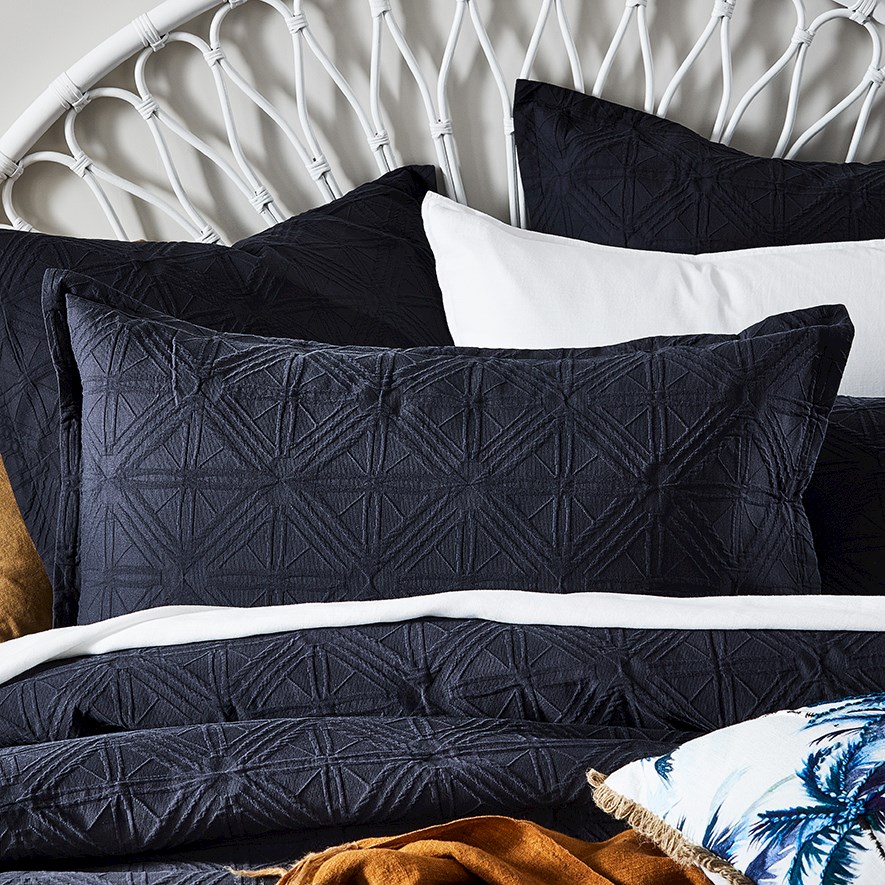 Villa Charcoal Pillowcase