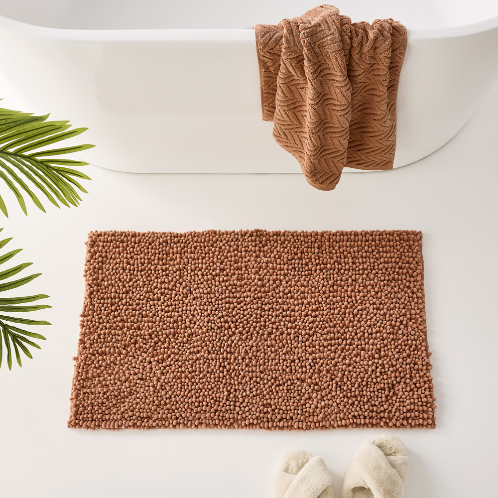 Microplush Earth Bobble Bath Mat