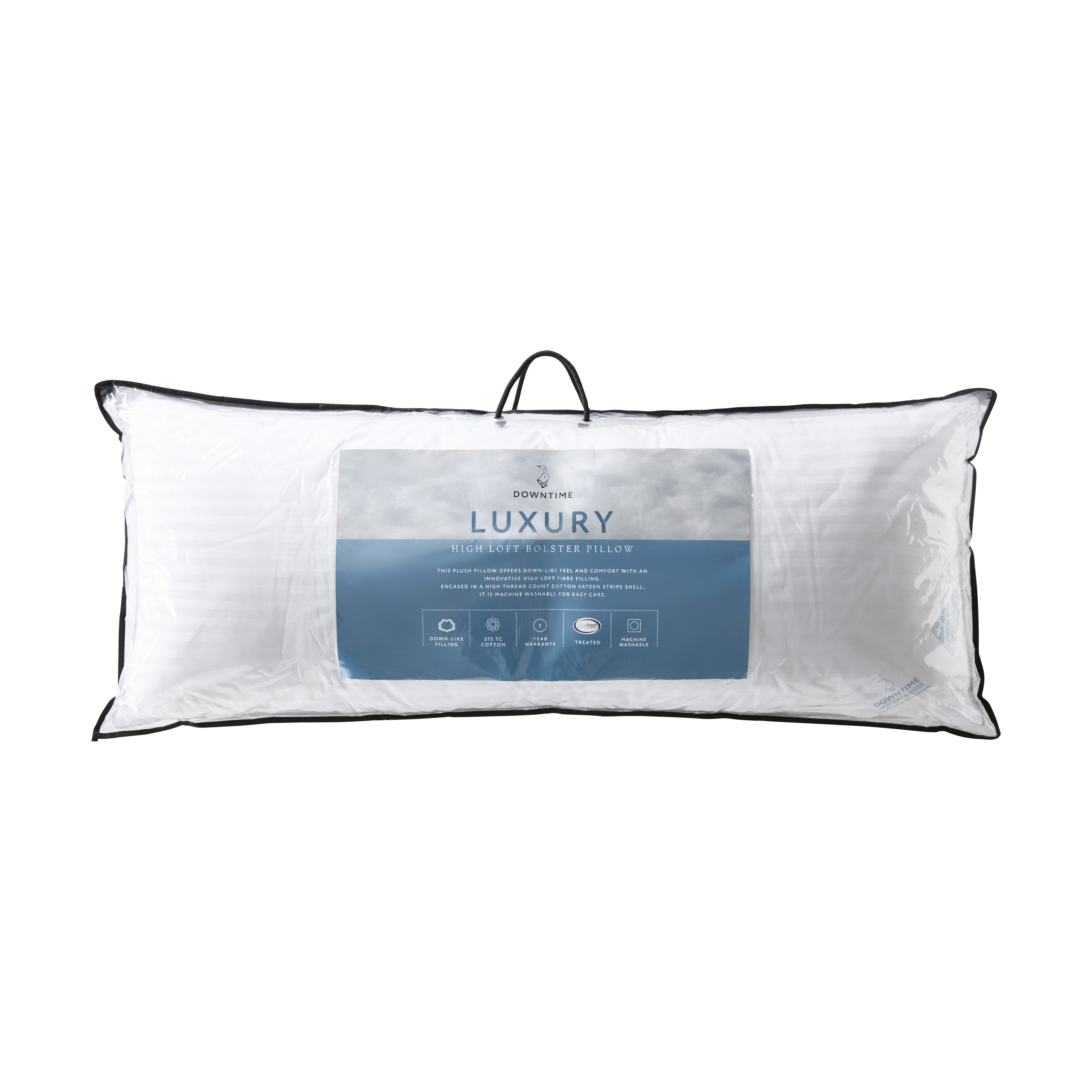 Luxury High Loft Bolster White Bolster Pillow