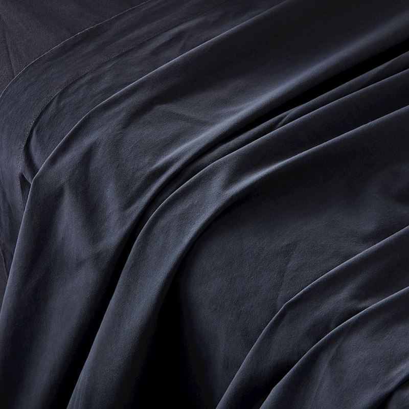 Stonewashed Cotton Charcoal Sheet Set