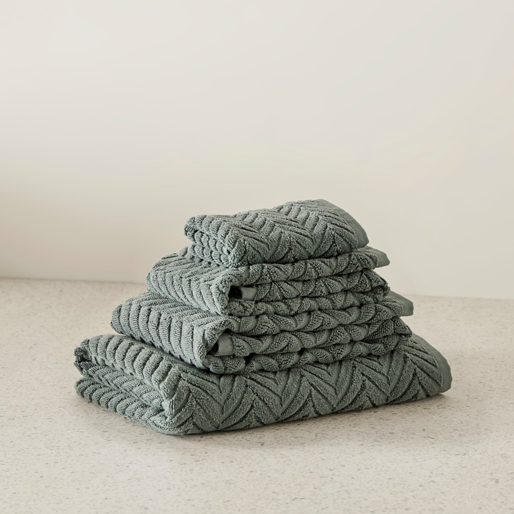 Mimosa Textured Seagrass Towel Range