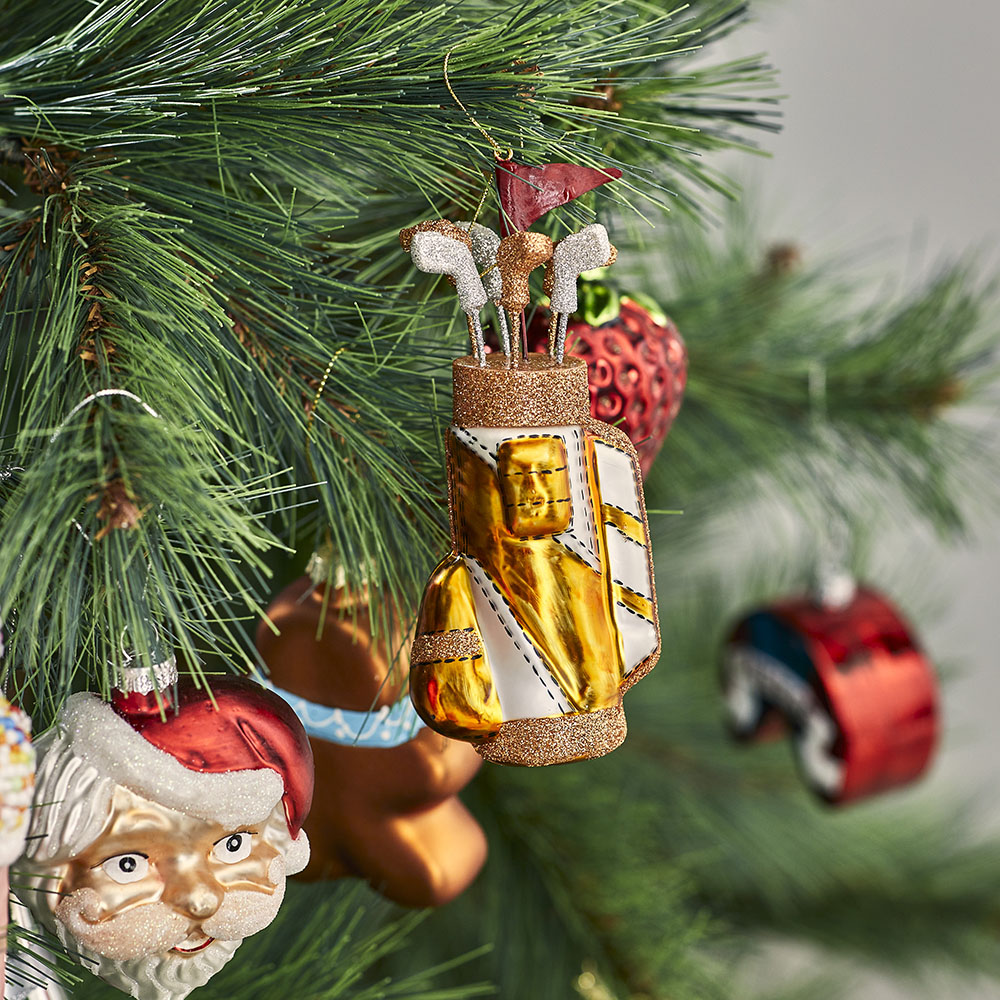 Vintage Glass Gold Clubs