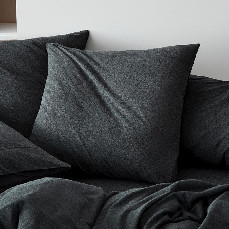 Ultra Soft Jersey Black Marble Quilt Cover Separates