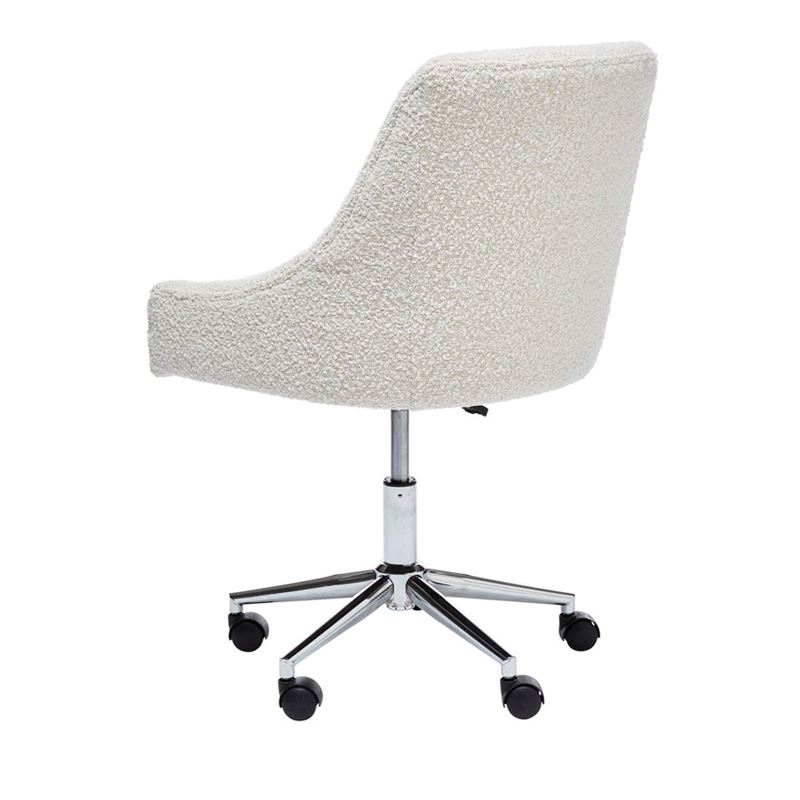 Neville Cream Boucle Desk Chair
