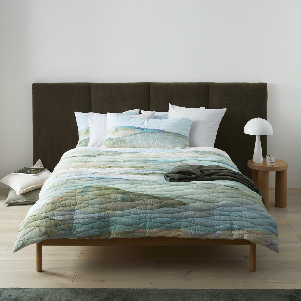 Hinterland Green Quilted Quilt Cover Separates