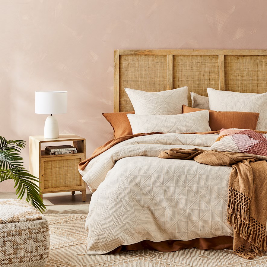 Prism Sand Quilted Quilt Cover Separates