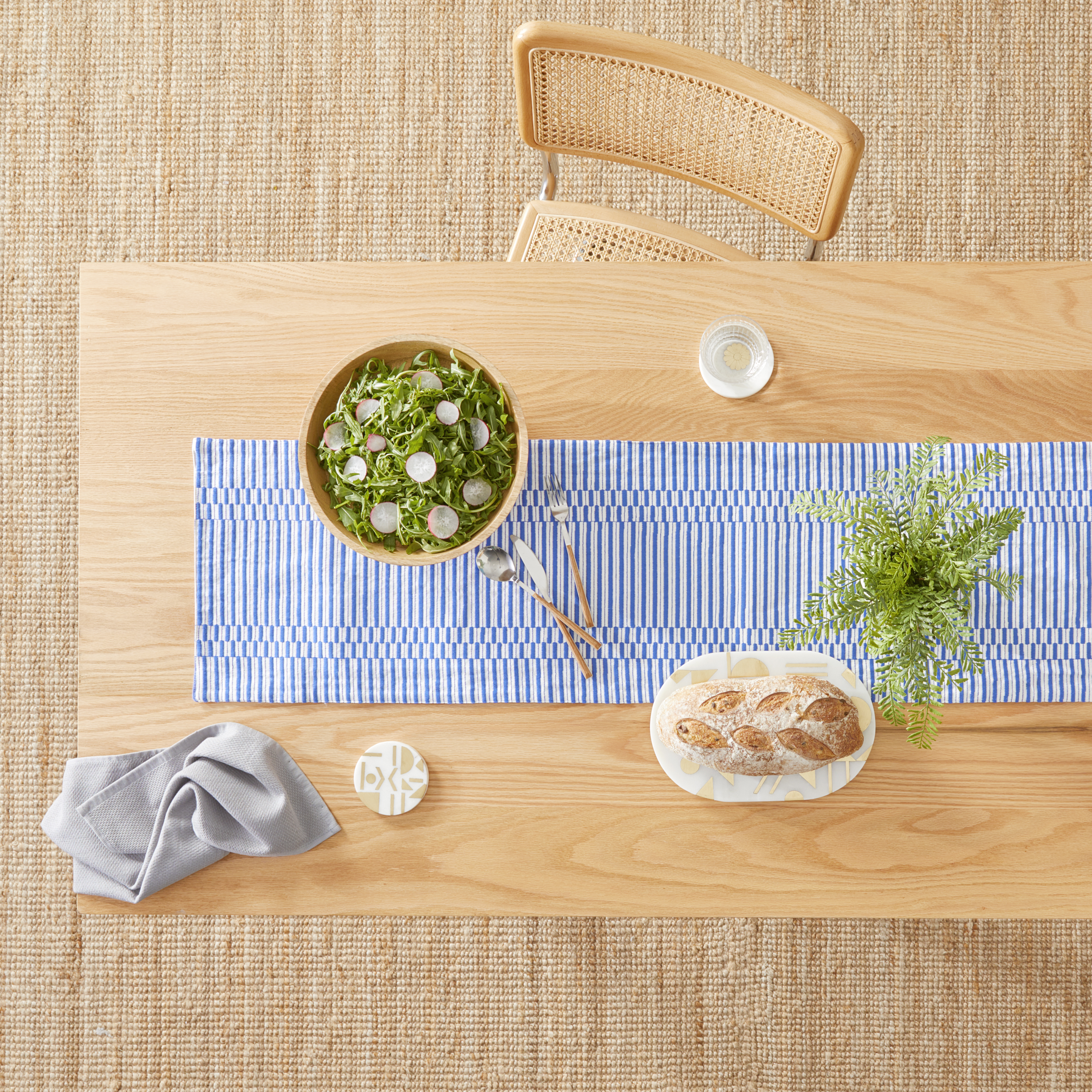 Ania Vivid Blue Table Runner