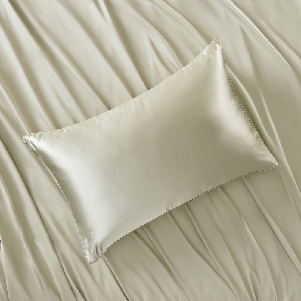 Pure Silk Tea Green Pillowcase