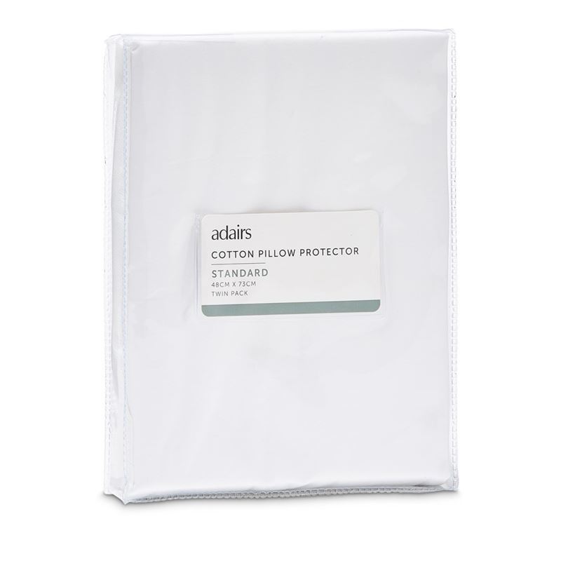 Cotton Pillow Protectors Twin Pack