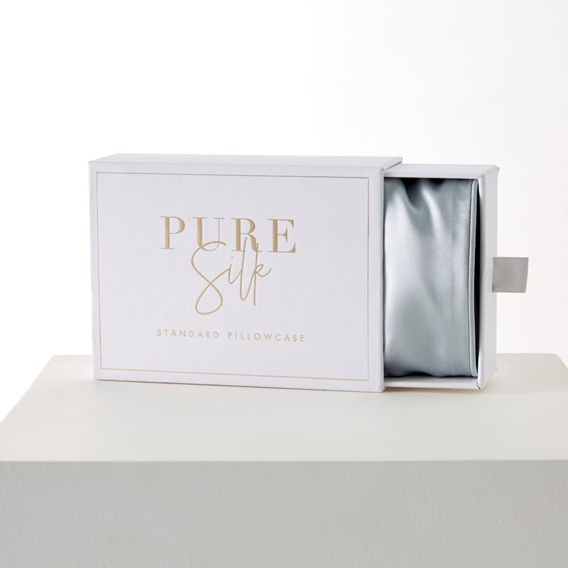 Pure Silk Soft Blue Pillowcases