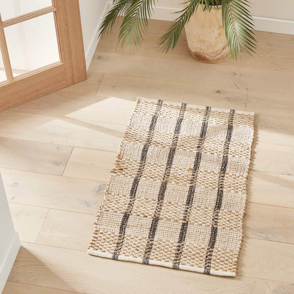 Bali Black & Jute Indoor Mat